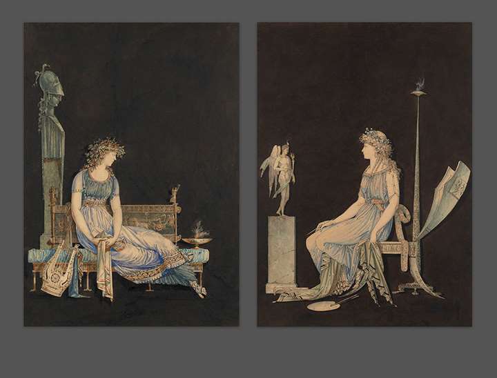 Allegory of Painting and Sculpture; and Allegory of Music